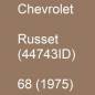 Preview: Chevrolet, Russet (44743ID), 68 (1975).